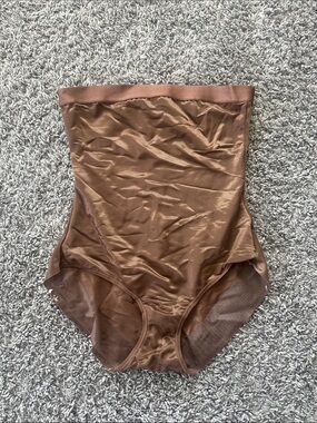 SKIMS Sculpting High-Waist Brief in Neutral Brown